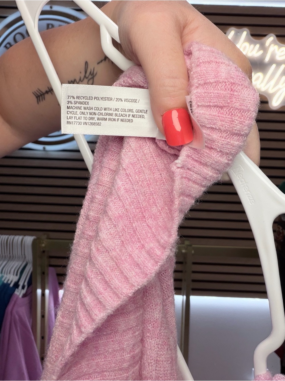 Universal Thread Pink Button-Front V-Neck Cardigan - Picture 5 of 5